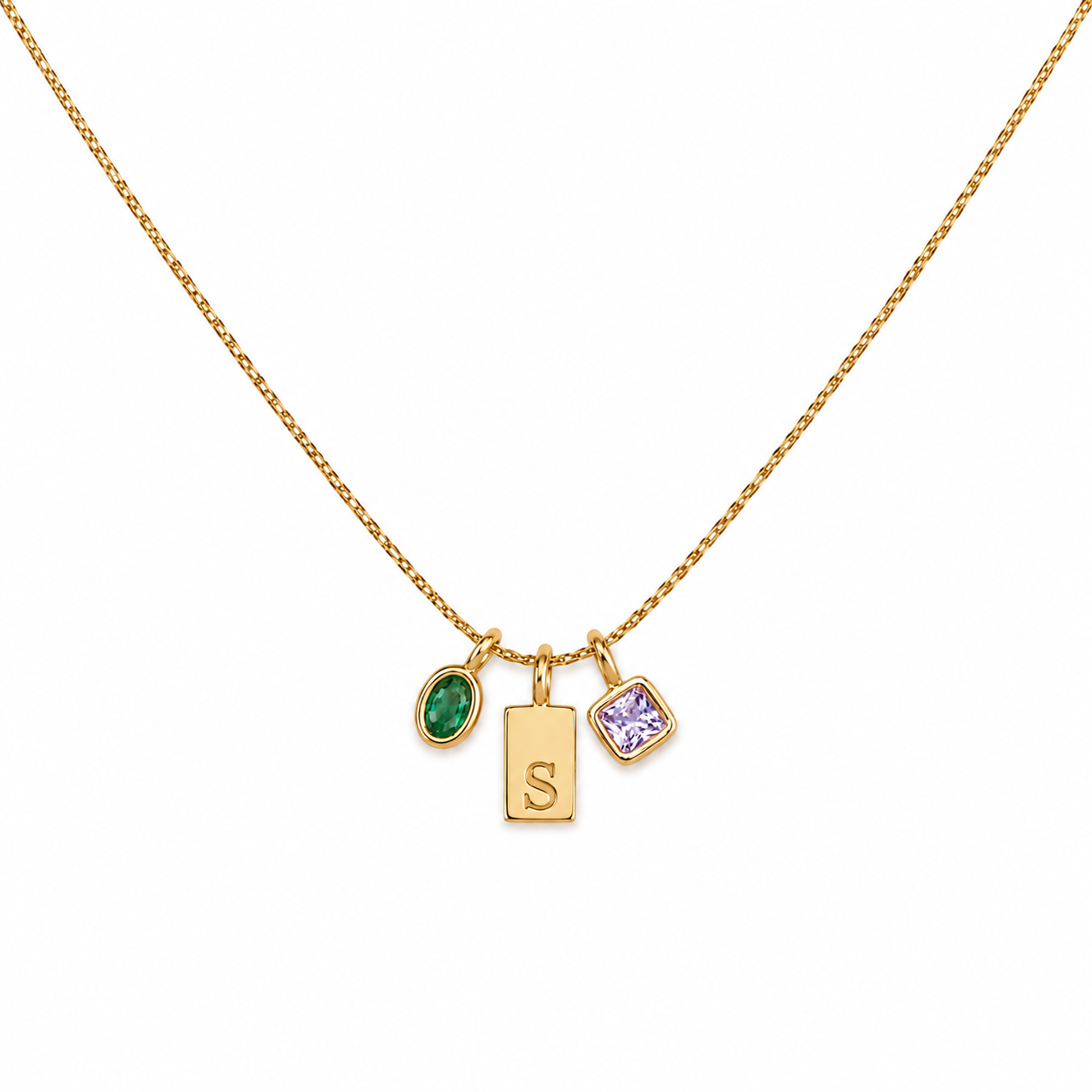 Serena charm necklace